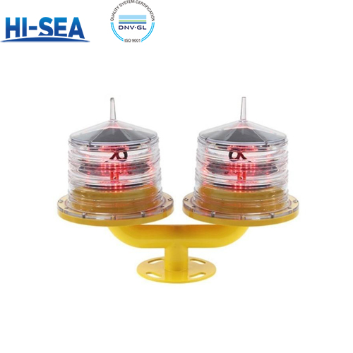 Dual Solar Aviation Obstruction Light